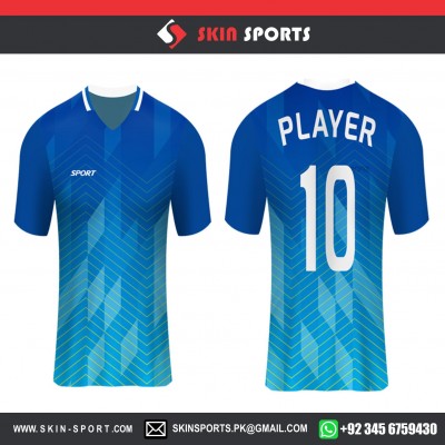 DIGITAL PUZZLED BLUE   SOCCER JERSEYS